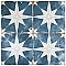 Kings Star Sky Blue and White 17-5/8" x 17-5/8" Ceramic Tile - Sold Per Case of 5 - 11.02 Square Feet Per Case