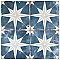 Kings Star Sky Blue and White 17-5/8" x 17-5/8" Ceramic Tile - Sold Per Case of 5 - 11.02 Square Feet Per Case