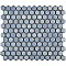 Hudson 1" Hex Frost Blue 11-7/8" x 13-1/4" Porcelain Mosaic Tile - Case of 10 Pieces - 11.2 Square Feet Per Case