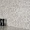 Hudson 1" Hex Dove Grey 11-7/8" x 13-1/4" Porcelain Mosaic Tile -10 Tiles Per Case - 11.2 Sq. Ft.