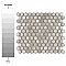 Hudson 1" Hex Dove Grey 11-7/8" x 13-1/4" Porcelain Mosaic Tile -10 Tiles Per Case - 11.2 Sq. Ft.