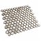 Hudson 1" Hex Dove Grey 11-7/8" x 13-1/4" Porcelain Mosaic Tile -10 Tiles Per Case - 11.2 Sq. Ft.