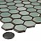 Hudson 1" Hex Mint Green 11-7/8" x 13-1/4" Porcelain Mosaic Tile - Case of 10 Pieces - 11.2 Square Feet Per Case