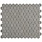Hudson 1" Hex Marine Blue 11-7/8" x 13-1/4" Porcelain Mosaic Tile - Case of 10 Pieces - 11.2 Square Feet Per Case