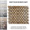 Hudson 1" Hex Caffe 11-7/8" x 13-1/4" Porcelain Mosaic Tile -10 Tiles Per Case - 11.2 Sq. Ft.