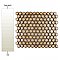 Hudson 1" Hex Caffe 11-7/8" x 13-1/4" Porcelain Mosaic Tile -10 Tiles Per Case - 11.2 Sq. Ft.