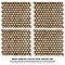 Hudson 1" Hex Caffe 11-7/8" x 13-1/4" Porcelain Mosaic Tile -10 Tiles Per Case - 11.2 Sq. Ft.