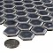 Hudson 1" Hex Storm Grey 11-7/8" x 13-1/4" Porcelain Mosaic Tile - Case of 10 Pieces - 11.2 Square Feet Per Case