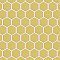 Hudson Due 2" Hex Vintage Yellow 10-7/8" x 12-5/8" Porcelain Mosaic Tile -10 Sheets Per Case -9.7 Sq. Ft.