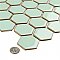 Hudson Due 2" Hex Light Green 10-7/8" x 12-5/8" Porcelain Mosaic Tile -10 Sheets Per Case -9.7 Sq. Ft.