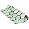Hudson Due 2" Hex Light Green 10-7/8" x 12-5/8" Porcelain Mosaic Tile -10 Sheets Per Case -9.7 Sq. Ft.
