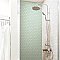 Hudson Due 2" Hex Light Green 10-7/8" x 12-5/8" Porcelain Mosaic Tile -10 Sheets Per Case -9.7 Sq. Ft.