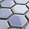 Hudson Due 2" Hex Frost Blue 10-7/8" x 12-5/8" Porcelain Mosaic Tile -10 Sheets Per Case -9.7 Sq. Ft.