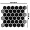 Hudson Due 2" Hex Glossy Black 10-7/8" x 12-5/8" Porcelain Mosaic Tile -10 Sheets Per Case -9.7 Sq. Ft.