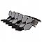 Hudson Due 2" Hex Glossy Black 10-7/8" x 12-5/8" Porcelain Mosaic Tile -10 Sheets Per Case -9.7 Sq. Ft.