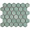 Hudson Due 2" Hex Mint Green 10-7/8" x 12-5/8" Porcelain Mosaic Tile -10 Sheets Per Case -9.7 Sq. Ft.
