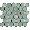 Hudson Due 2" Hex Mint Green 10-7/8" x 12-5/8" Porcelain Mosaic Tile -10 Sheets Per Case -9.7 Sq. Ft.