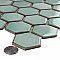 Hudson Due 2" Hex Mint Green 10-7/8" x 12-5/8" Porcelain Mosaic Tile -10 Sheets Per Case -9.7 Sq. Ft.