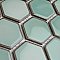 Hudson Due 2" Hex Mint Green 10-7/8" x 12-5/8" Porcelain Mosaic Tile -10 Sheets Per Case -9.7 Sq. Ft.