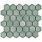 Hudson Due 2" Hex Mint Green 10-7/8" x 12-5/8" Porcelain Mosaic Tile -10 Sheets Per Case -9.7 Sq. Ft.