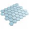 Hudson Due 2" Hex Cashmere Blue 10-7/8" x 12-5/8" Porcelain Mosaic Tile -10 Sheets Per Case -9.7 Sq. Ft.