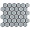 Hudson Due 2" Hex Silk White 10-7/8" x 12-5/8" Porcelain Mosaic Tile -10 Sheets Per Case -9.7 Sq. Ft.