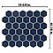 Hudson Due 2" Hex Denim Blue 10-7/8" x 12-5/8" Porcelain Mosaic Tile -10 Sheets Per Case -9.7 Sq. Ft.