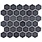 Hudson Due 2" Hex Storm Grey 10-7/8" x 12-5/8" Por Mosaic Tile10 Sheets Per Case -9.7 Sq. Ft.