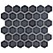 Hudson Due 2" Hex Storm Grey 10-7/8" x 12-5/8" Por Mosaic Tile10 Sheets Per Case -9.7 Sq. Ft.