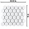 Hudson Due 2" Hex Crystalline White 10-7/8" x 12-5/8" Porcelain Mosaic Tile -10 Sheets Per Case -9.7 Sq. Ft.