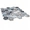 Hudson Due 2" Hex Stillwater 10-7/8" x 12-5/8" Porcelain Mosaic Tile - 10 Tiles Per Case - 10.0 Sq. Ft.