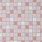 Crystalline Straight Edge Square Pink 12" x 12" Porcelain Mosaic Tile -10 Sheets Per Case -30.6 Sq. Ft.