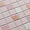 Crystalline Straight Edge Square Pink 12" x 12" Porcelain Mosaic Tile -10 Sheets Per Case -30.6 Sq. Ft.