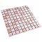 Crystalline Straight Edge Square Pink 12" x 12" Porcelain Mosaic Tile -10 Sheets Per Case -30.6 Sq. Ft.