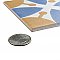 Revival Leaf Mini 4" x 4" Ceramic Tile - White, Orange, Blue - Per Case of 81 - 9.72 Square Feet