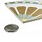 Revival Ring Mini 4" x 4" Ceramic Tile - White, Blue, Green, Brown - Per Case of 81 - 9.72 Square Feet