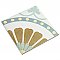Revival Ring Mini 4" x 4" Ceramic Tile - White, Blue, Green, Brown - Per Case of 81 - 9.72 Square Feet