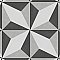 Twenties Diamond Mini 4"  x 4" Ceramic Tile - Per Case of 81 - 9.72 Square Feet