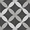 Twenties Petal Mini 4"  x 4" Ceramic Tile - Per Case of 81 - 9.72 Square Feet