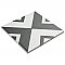 Twenties Vertex  Mini 4"  x 4" Ceramic Tile - Per Case of 81 - 9.72 Square Feet