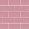 Projectos Blush Pink 3-7/8"x 7-3/4" Ceramic Tile - Per Case of 50 Pieces - 11 Sq. Ft.