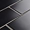Projectos Preto Black Matte 3-7/8" x 7-3/4" Ceramic Tile - Sold Per Case of 50 - 11.46 Square Feet