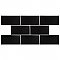 Projectos Preto Black Matte 3-7/8" x 7-3/4" Ceramic Tile - Sold Per Case of 50 - 11.46 Square Feet