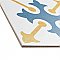 Revival Spectrum 7-3/4" x 7-3/4" Ceramic Tile - White, Orange, Blue - Per Case of 25 Tile - 10.50 Square Feet