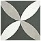 Twenties Vintage Petal 7-3/4" x 7-3/4" Ceramic Tile - Sold Per Case of 25 - .11.11 Square Feet Per Case