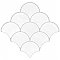 Scala White 12-1/8" x 12-1/8" Porcelain Floor & Wall Tile - 9 Tiles Per Case - 9.36 Sq. Ft.