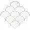Scala White 12-1/8" x 12-1/8" Porcelain Floor & Wall Tile - 9 Tiles Per Case - 9.36 Sq. Ft.