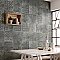 Antigua Deco Graphite 13" x 13" Porcelain Floor & Wall Tile - Sold Per Case of 9 - 10.8 Sq. Ft.