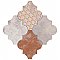 Riga Patchwork 21-3/4" x 23-1/2" Ceramic Floor & Wall Tile - 7 Tiles Per Case - 13.44 Sq. Ft.