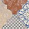 Riga Patchwork 21-3/4" x 23-1/2" Ceramic Floor & Wall Tile - 7 Tiles Per Case - 13.44 Sq. Ft.